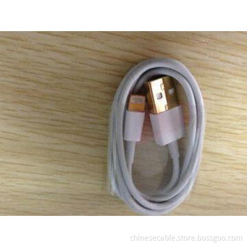 Gold-plated Plug Data Cable for Apple